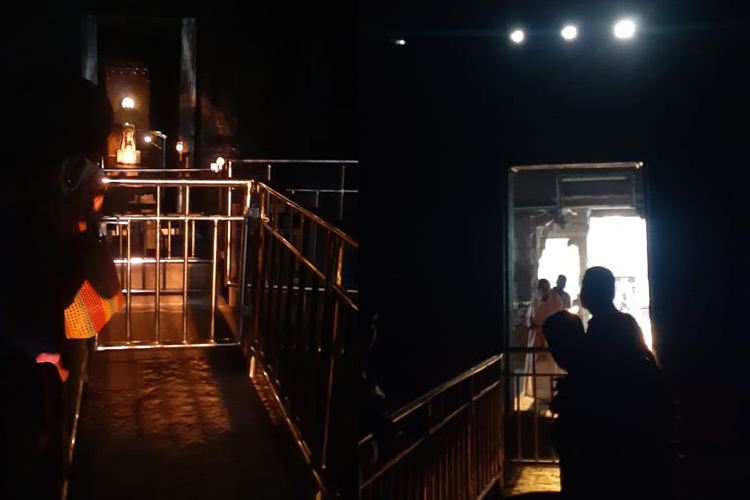 முக்தீஸ்வரர் ஆலயத்தினுள் சூரியக்கதிர்கள்!